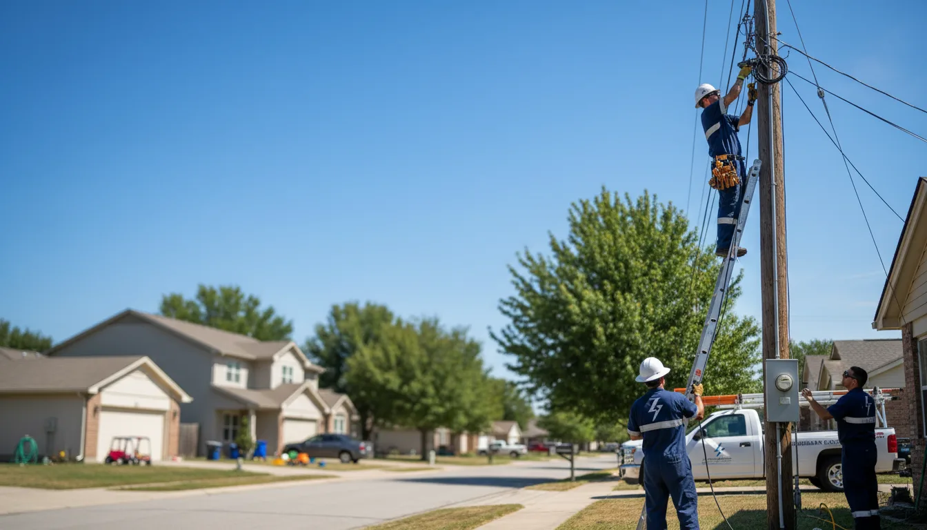 Residential electrician providing installation services in Trussville, AL